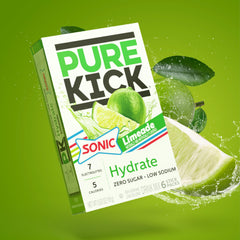 PURE KICK nutrition label close-up highlighting minerals and vitamin benefits
