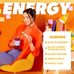 PURE KICK mixed drink in a reusable bottle, emphasizing portable hydration benefit