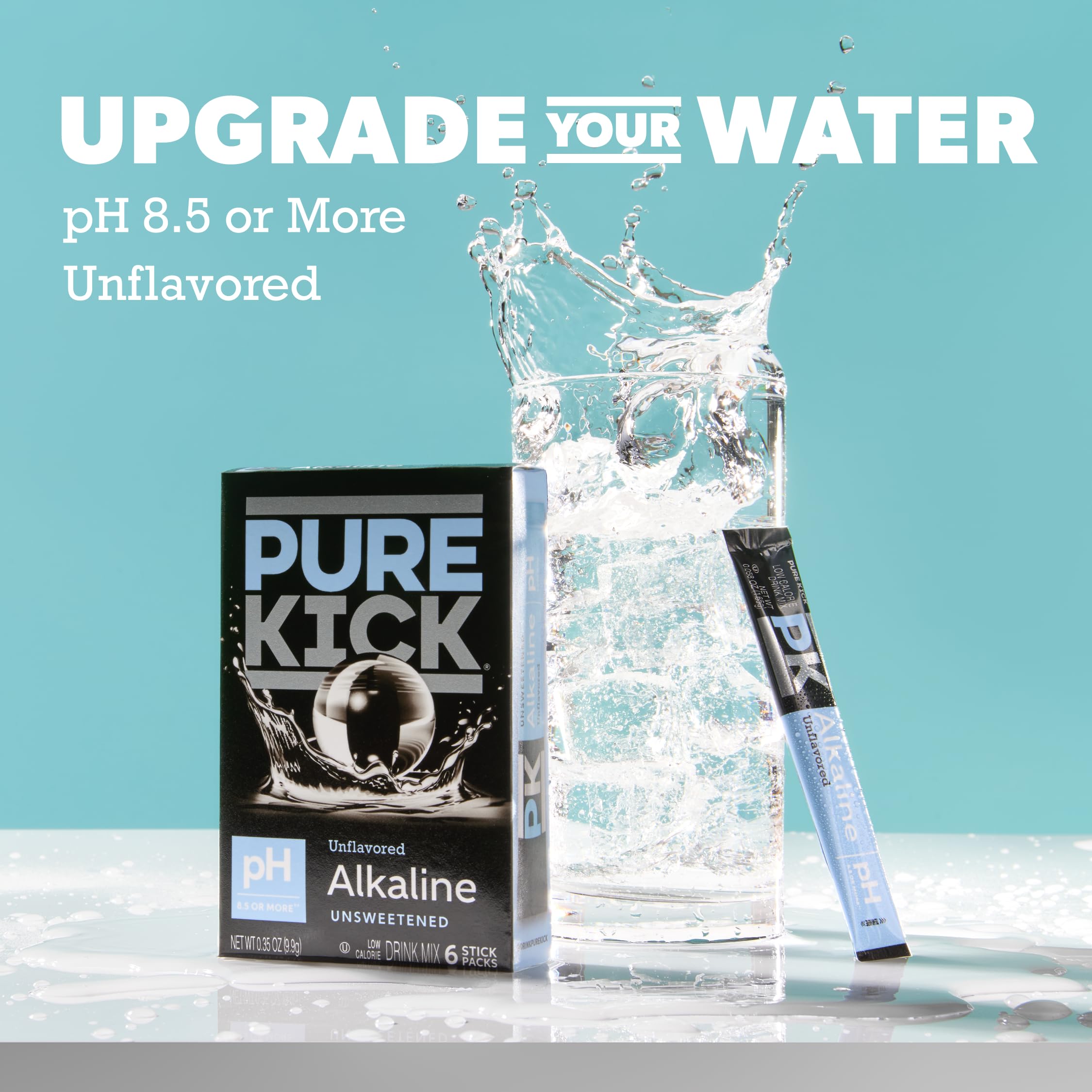 PURE KICK single stick packet close-up highlighting portable design and easy use