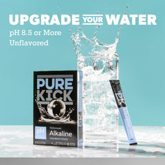 PURE KICK single stick packet close-up highlighting portable design and easy use