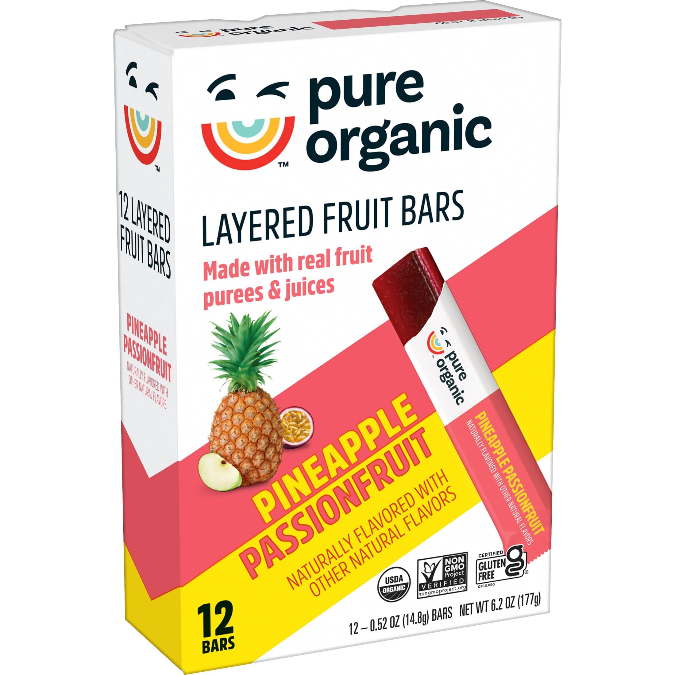Pure Organic bar inside a lunchbox demonstrating kid-friendly grab-and-go benefit