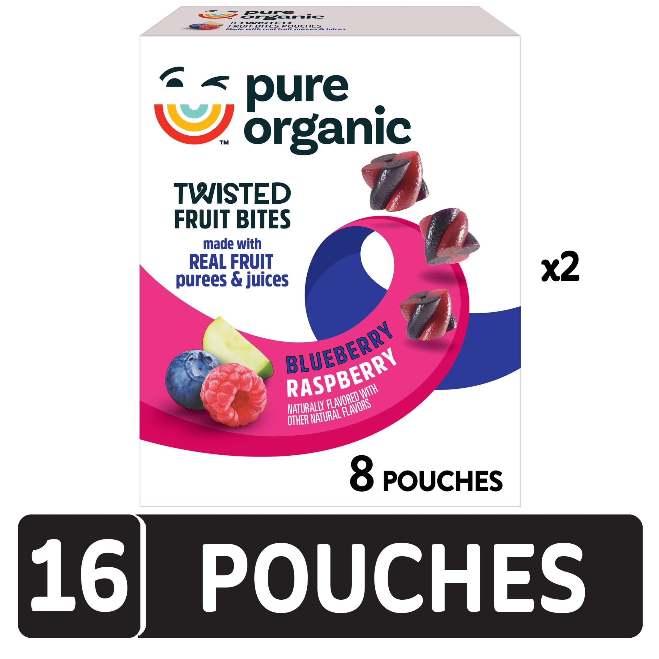 Pure Organic pouch held in hand showing portable single-serve convenience