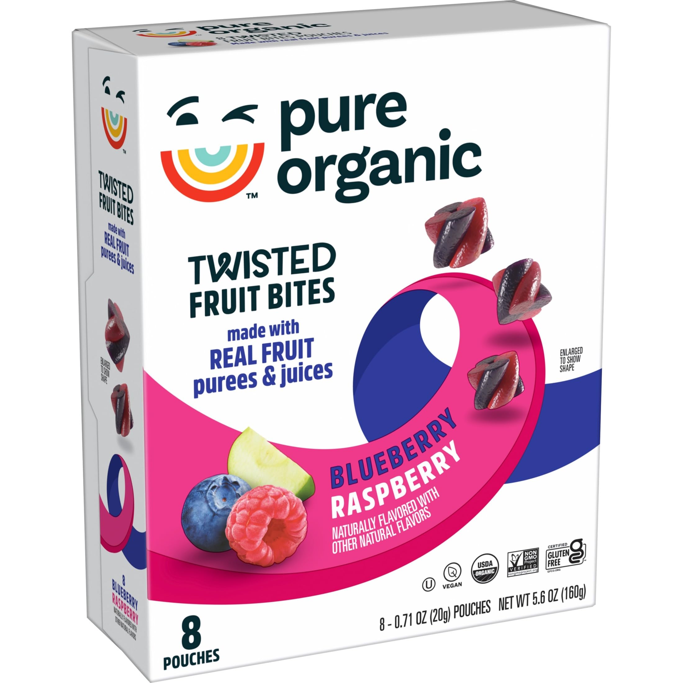 Pure Organic two boxes stacked for pantry storage and bulk convenience