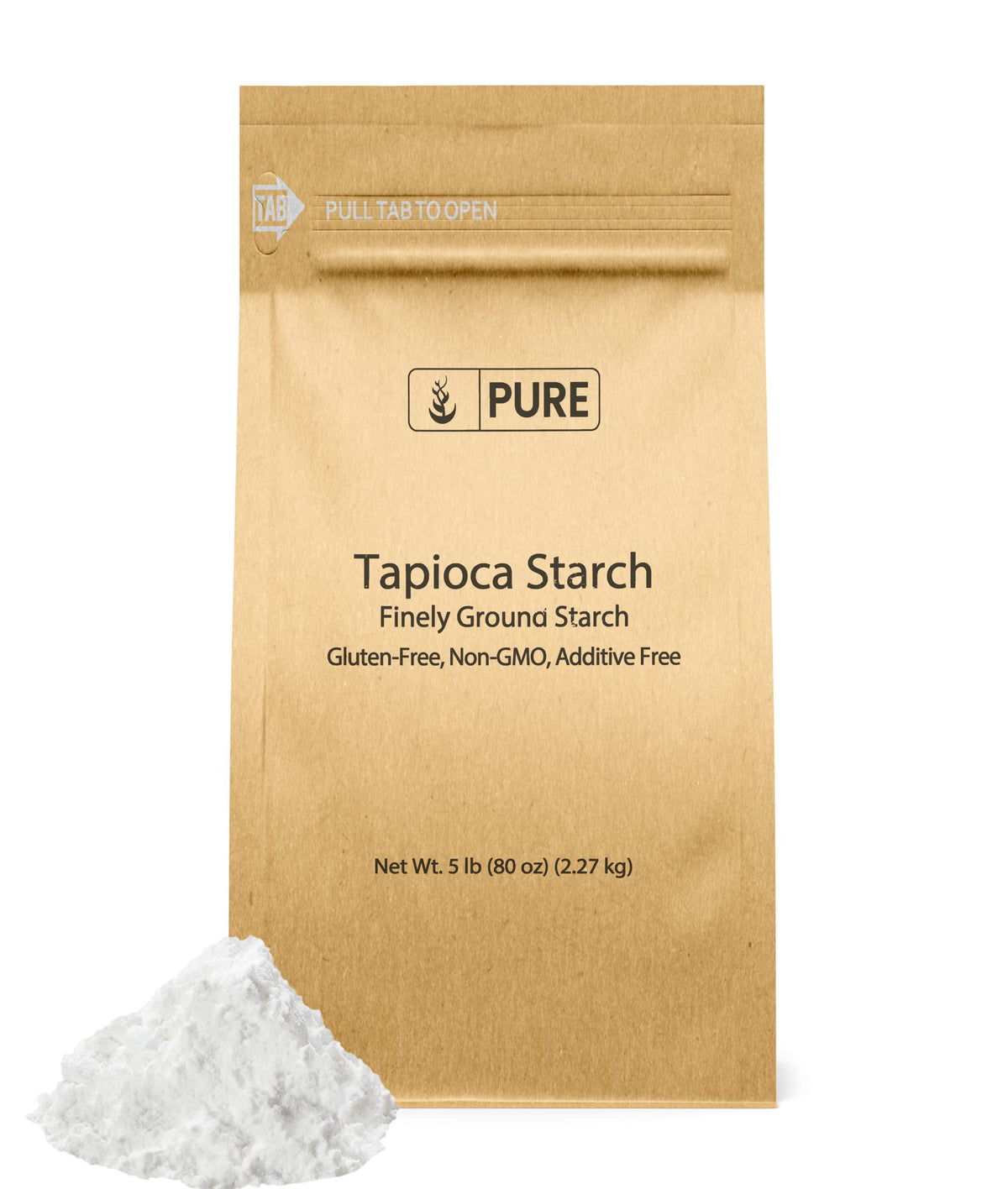 Pure Original Ingredients front packaging showing 5 lb bag and clear product benefit