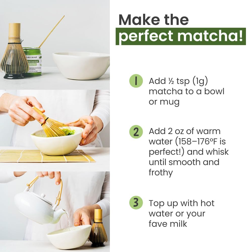 PureChimp matcha pancakes highlighting vivid green color in baking
