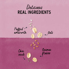 purely elizabeth freeze-dried mixed berries close-up highlighting natural flavor