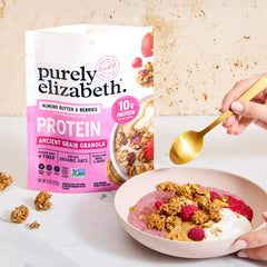 purely elizabeth cinnamon toast label close-up showing fiber and clean ingredients