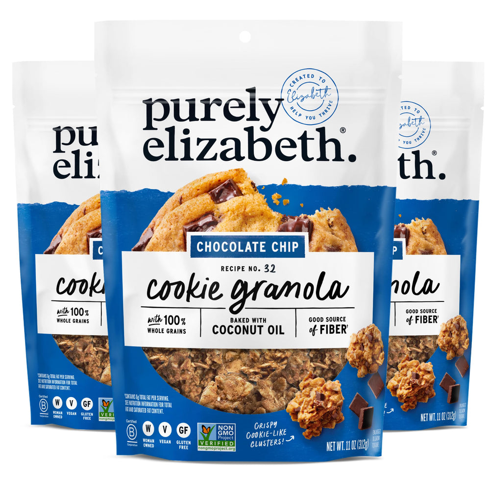 purely elizabeth front packaging showing bag and logo for easy identification