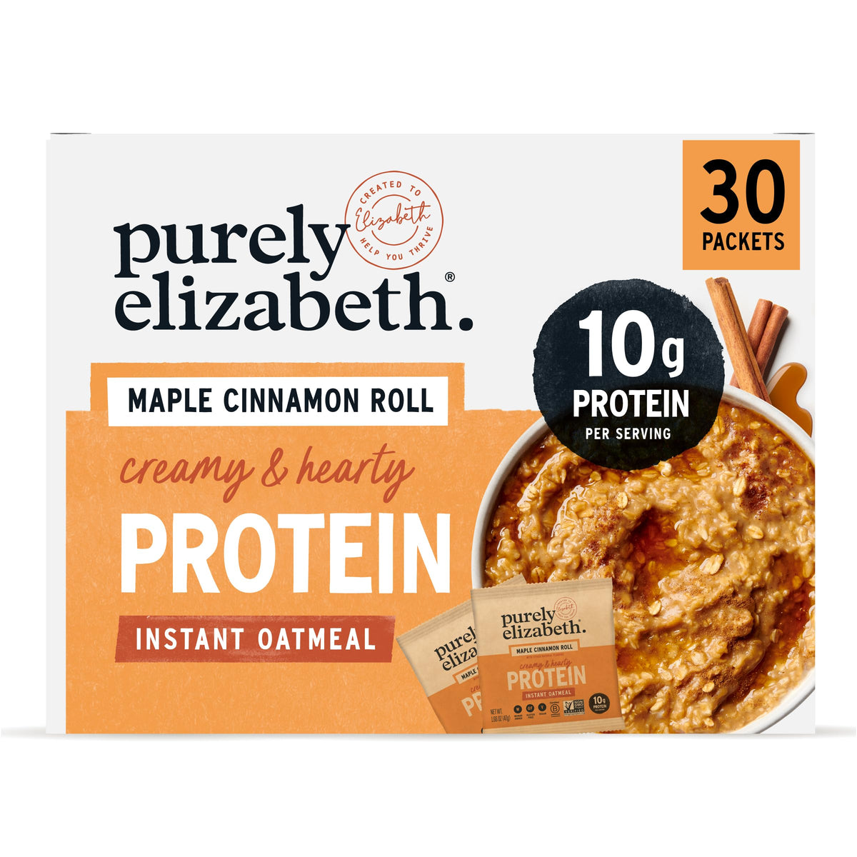 purely elizabeth front packaging showing product and benefits