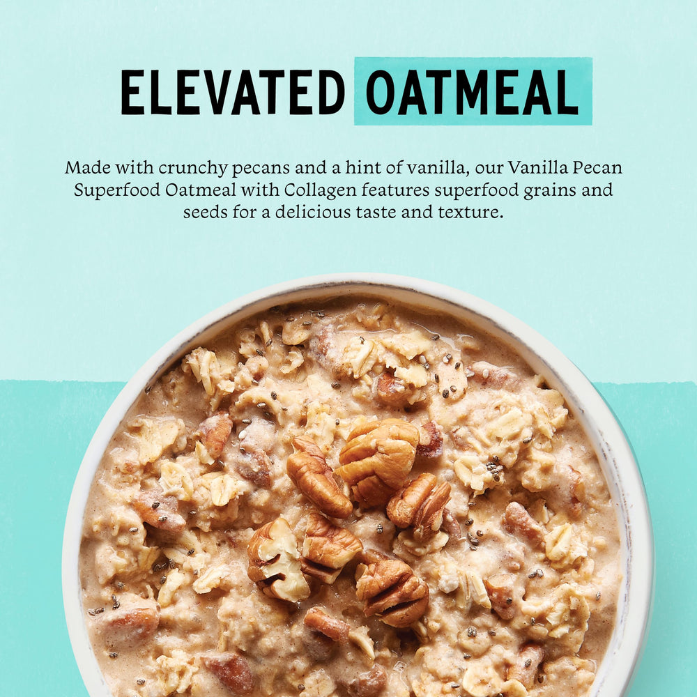 purely elizabeth open oatmeal cup with nut butter packet for convenience