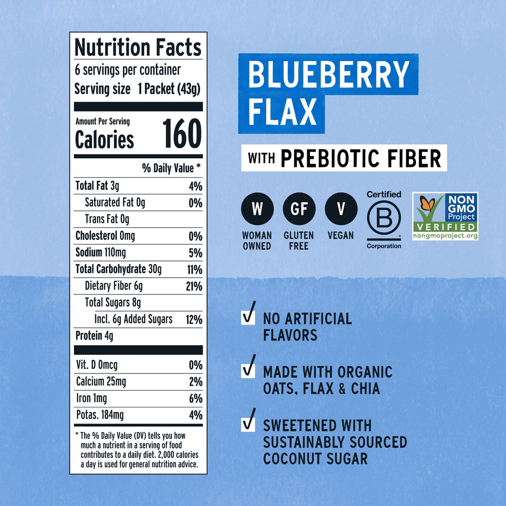 purely elizabeth packaging label and ingredients list highlighting gluten-free non-GMO assurance
