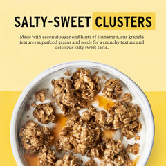 purely elizabeth vanilla chocolate chip spoonful over milk highlights flavor benefit for dessert-like breakfasts