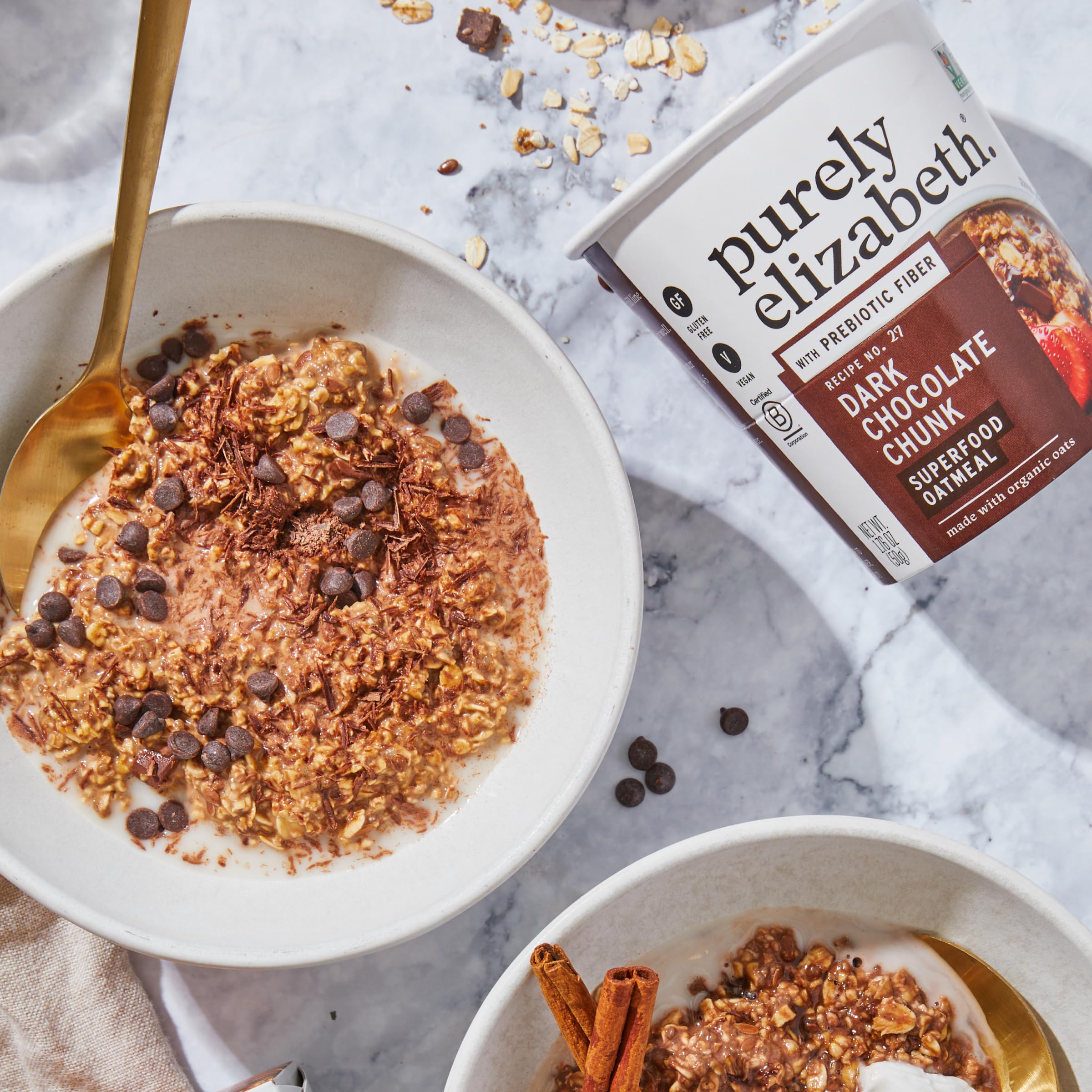 purely elizabeth vanilla pecan cup label detail noting collagen ingredient benefit