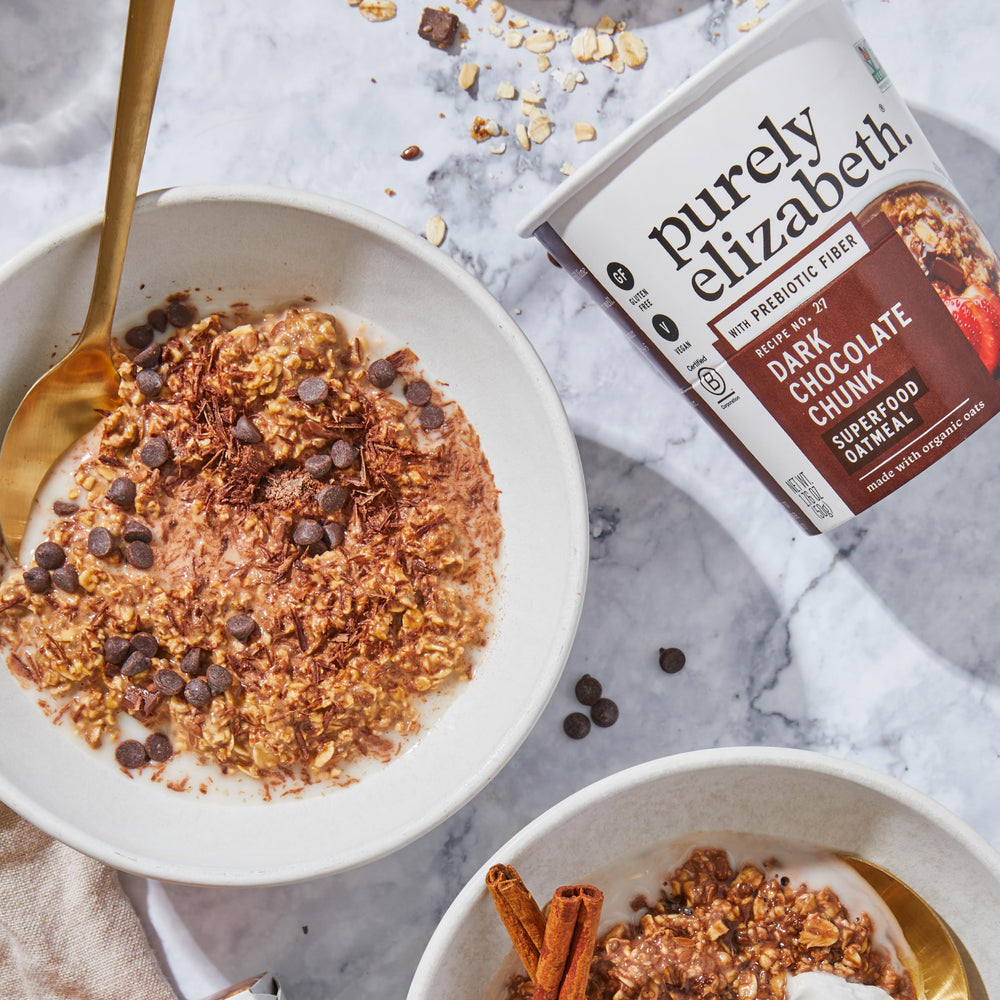 purely elizabeth vanilla pecan cup label detail noting collagen ingredient benefit