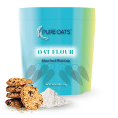 PureOats front packaging 4 lb bag shows product and gluten-free benefit