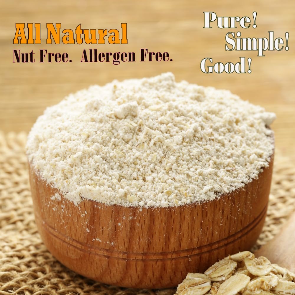 PureOats oats and groats with flour illustrating whole-grain ingredient source