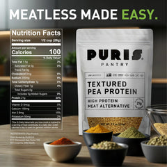 PURIS close-up of dry crumbles highlighting meaty texture and versatility