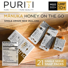 PURITI individual snap packet unopened, easy single-serve portion and no mess