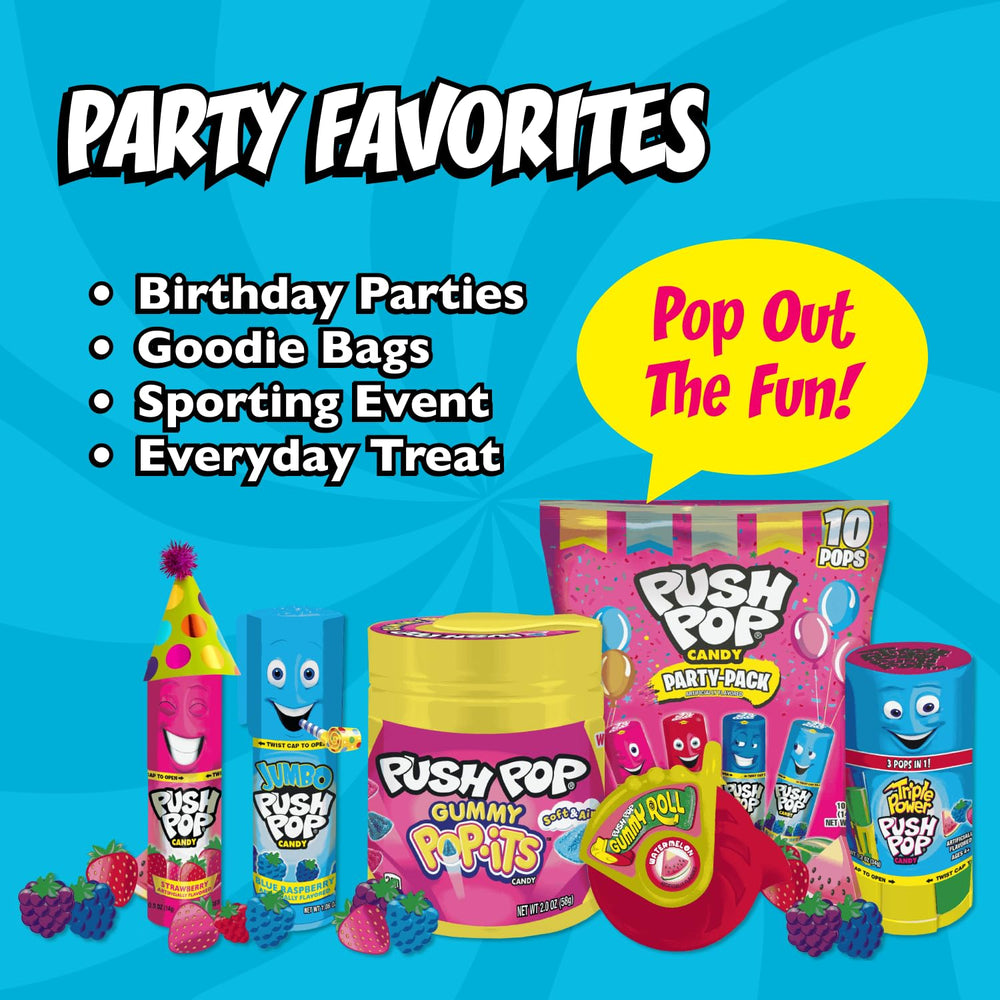 Push Pop label and nutrition panel close-up showing ingredient transparency