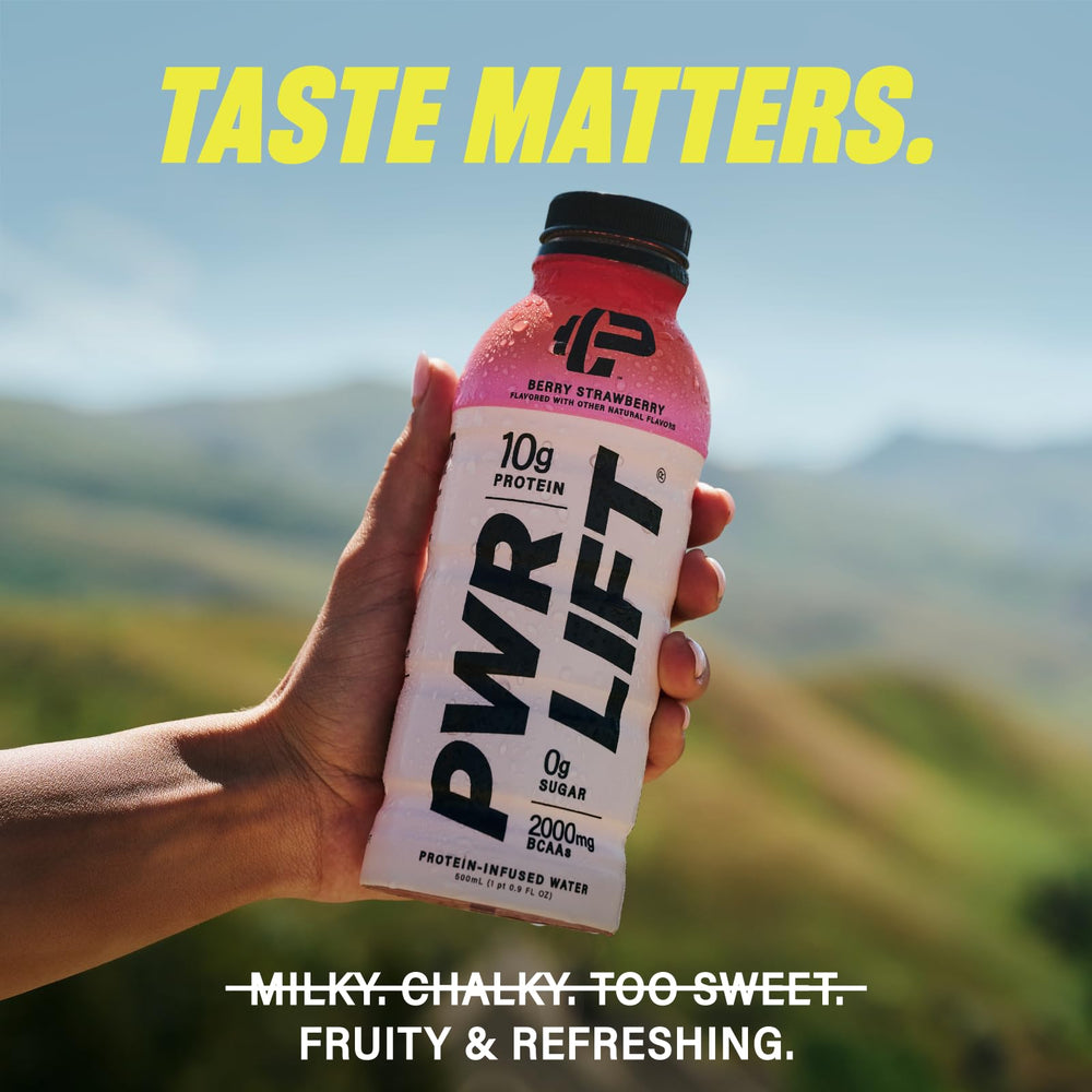 PWR LIFT close-up of clear whey texture highlighting smooth drinkability