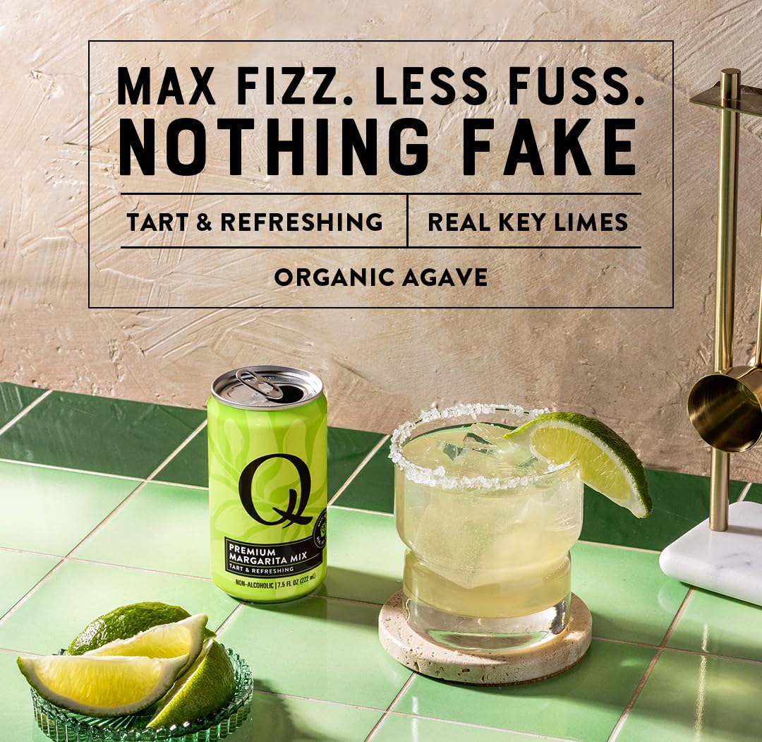 Q MIXERS cans chilling in cooler ideal for parties and outdoor events