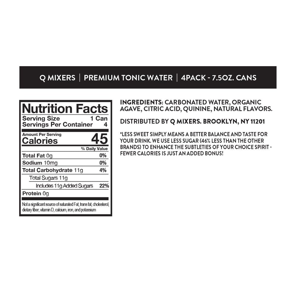 Q MIXERS Q TONIC WATER carbonation close-up highlighting lively bubbles