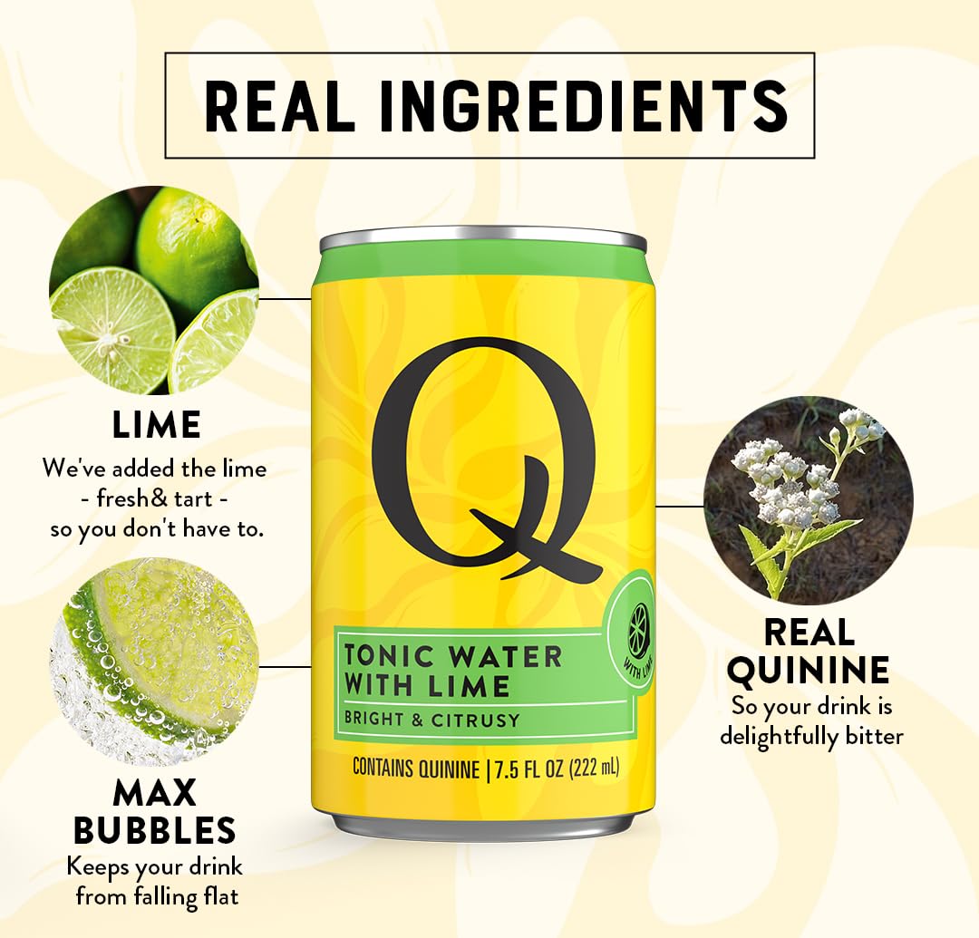 Q MIXERS served in cocktail glass with garnish showing mixability