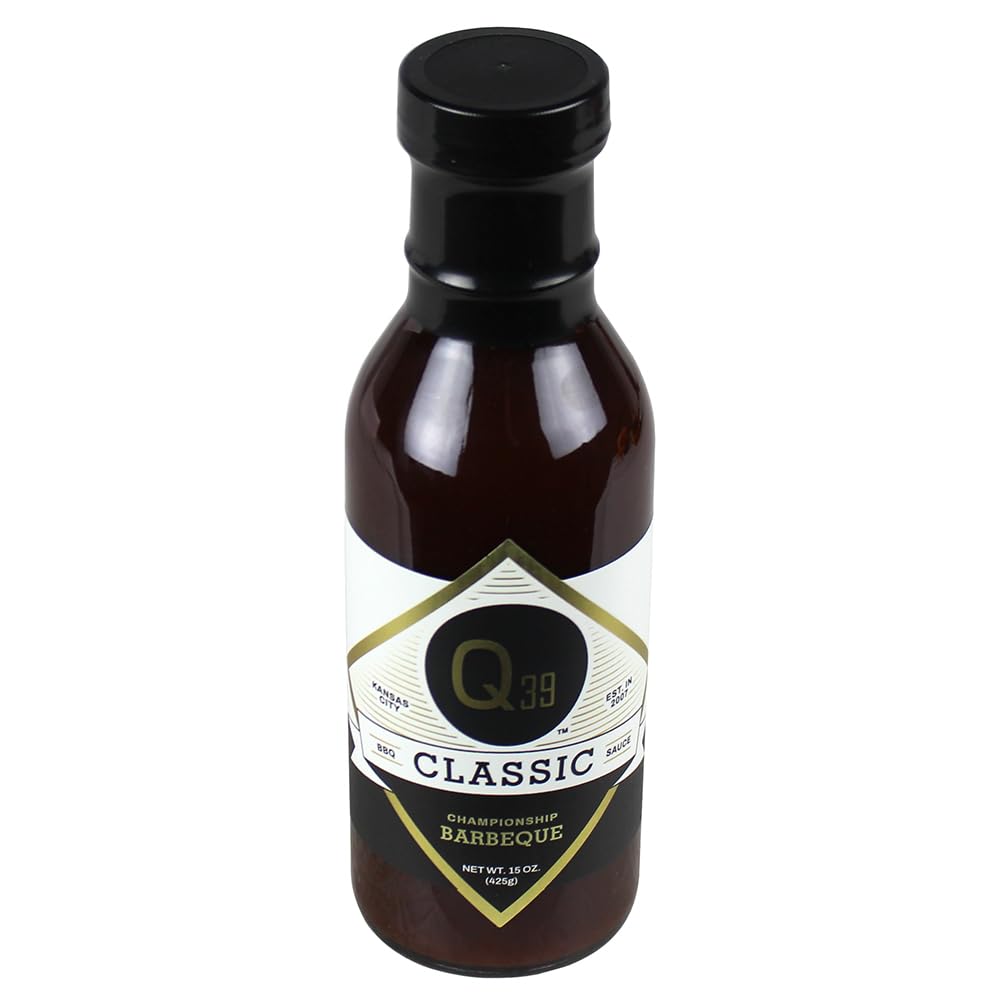 Q39 bottle on kitchen counter suggesting everyday grilling use