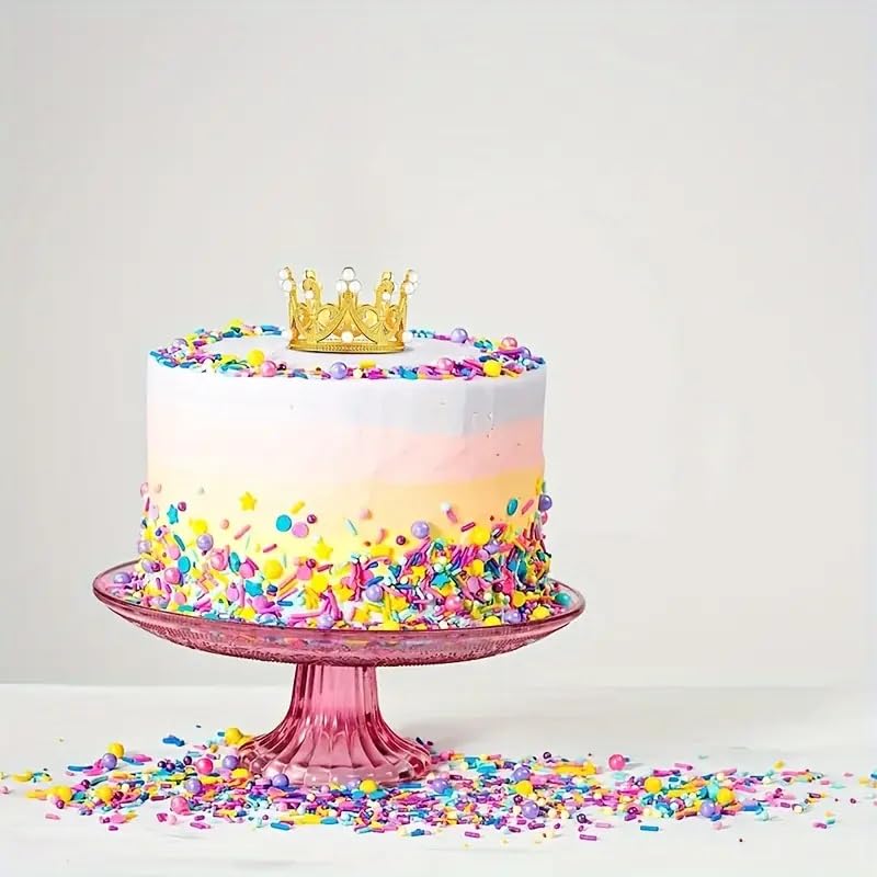 Qhinaster tiny crown worn as hair accessory demonstrating versatile party use