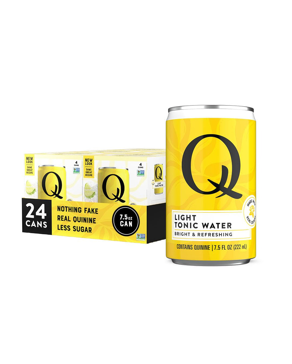 Q MIXERS can front view showing crisp carbonation and clean labeling