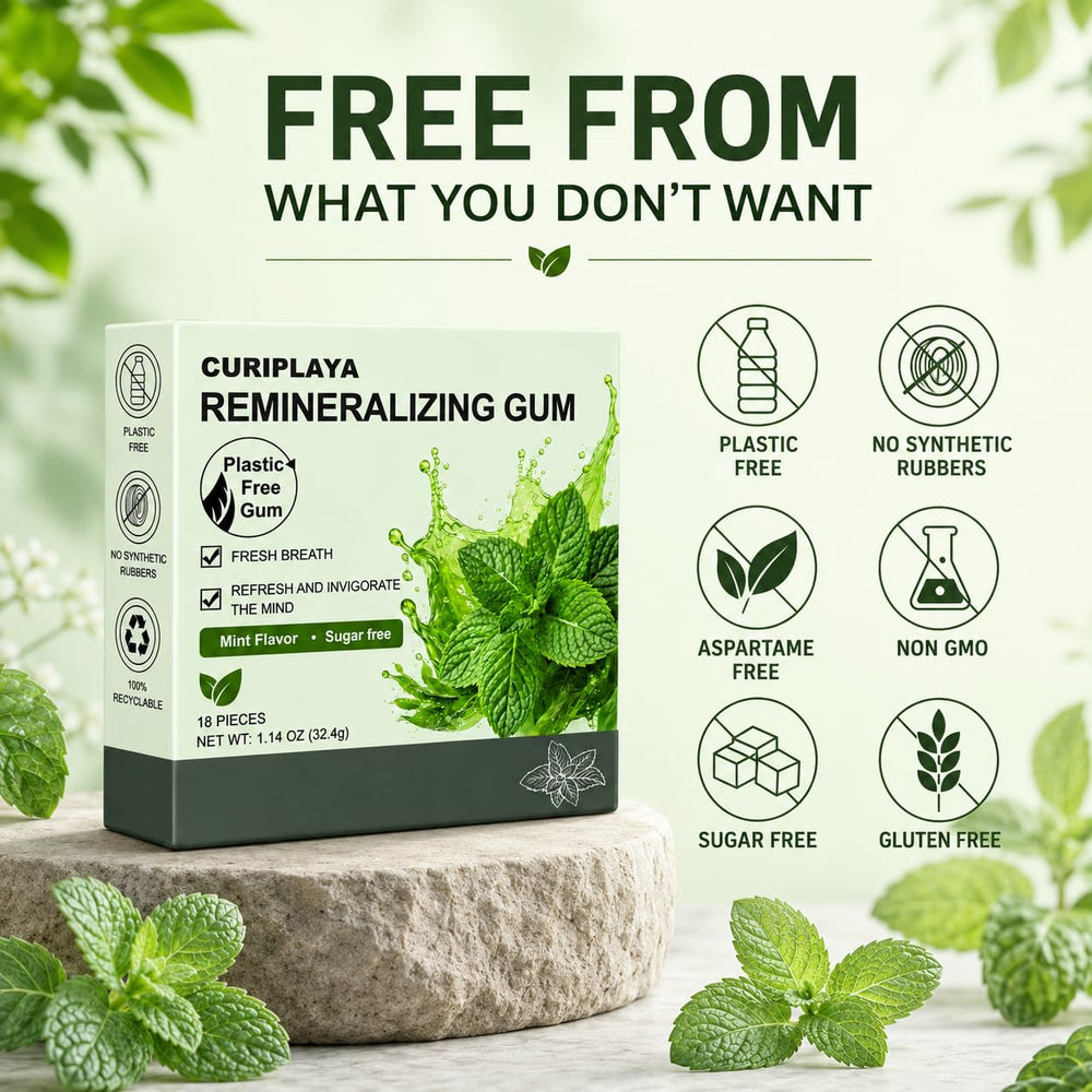 QSQSRUCH single gum piece in hand showing portable size and easy use