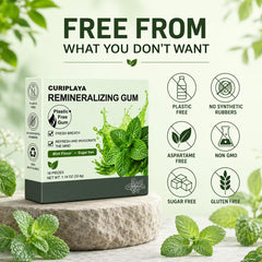 QSQSRUCH single gum piece in hand showing portable size and easy use