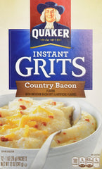 Quaker front packet showing product branding and quick-heat convenience