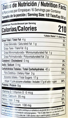 Quaker three-pack next to measuring cup showing container size and servings