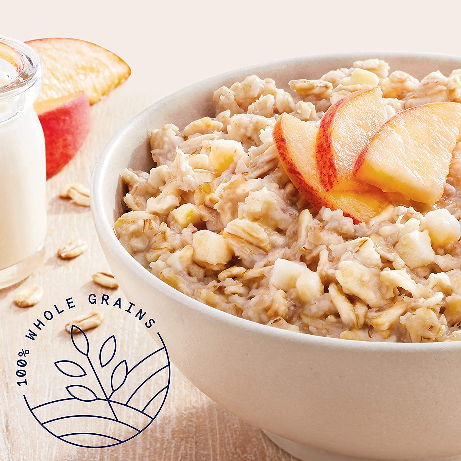 Quaker close-up of single 1.05 oz packet highlighting easy grab-and-go convenience