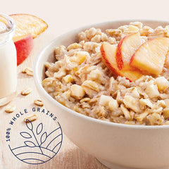 Quaker close-up of single 1.05 oz packet highlighting easy grab-and-go convenience