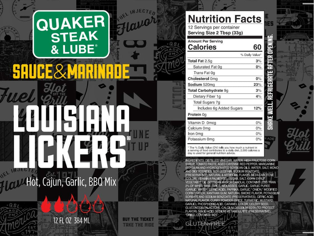 Quaker Steak & Lube sauce poured over chicken wings highlighting glossy finish and bold Cajun flavor