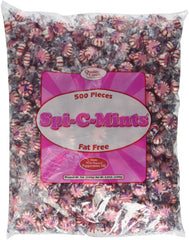 Quality Candy Company Spi-C-Mints front bag image showing resealable 5-pound packaging and sharing convenience