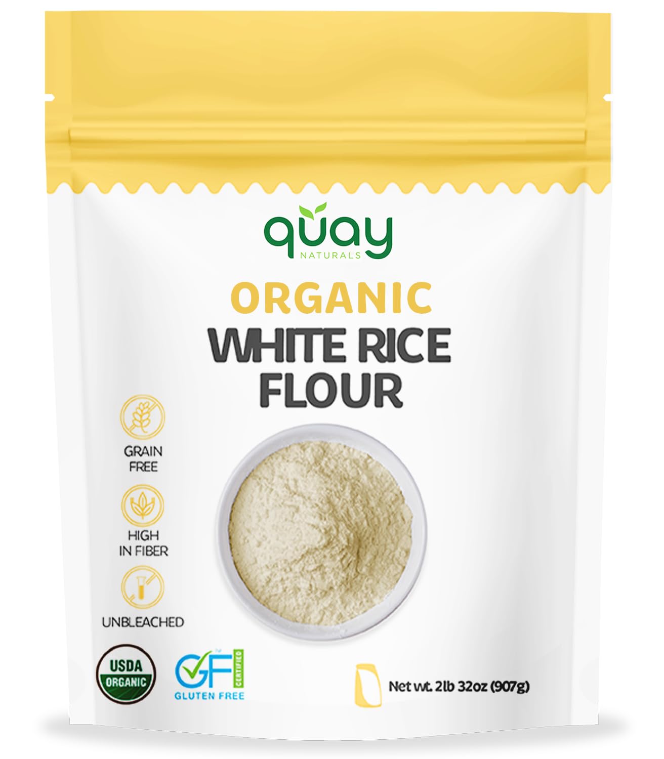 Quay Naturals front packaging showing 2 lb bag and product benefit