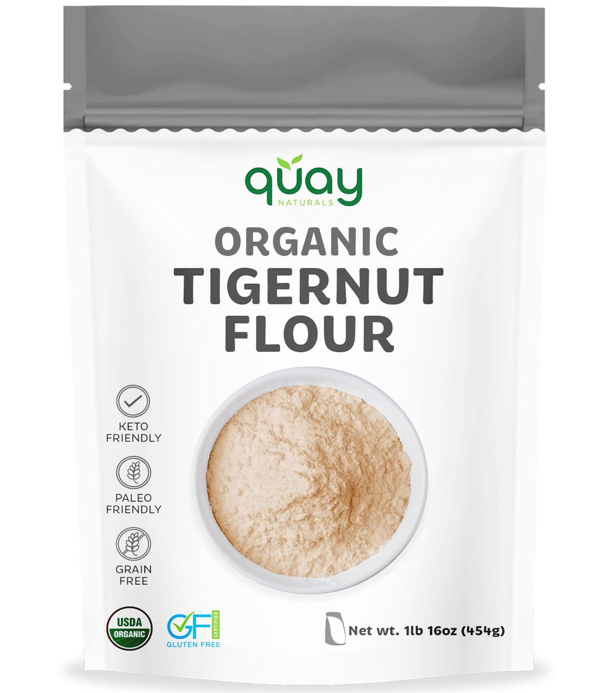 Quay Naturals front packaging showing 1 lb bag and product name for clear identification
