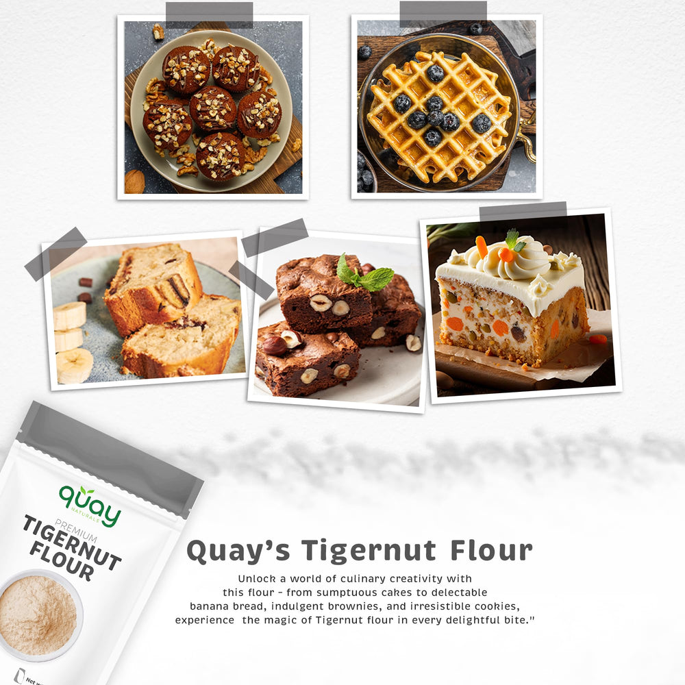 Quay Naturals flour on a kitchen scale illustrating accurate measuring for consistent recipes