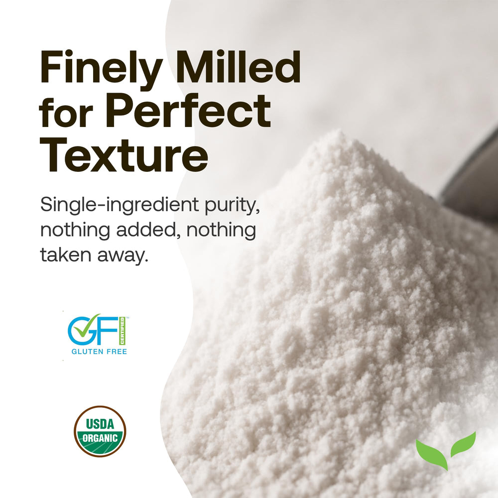 Quay Naturals measured flour on scale for consistent baking results