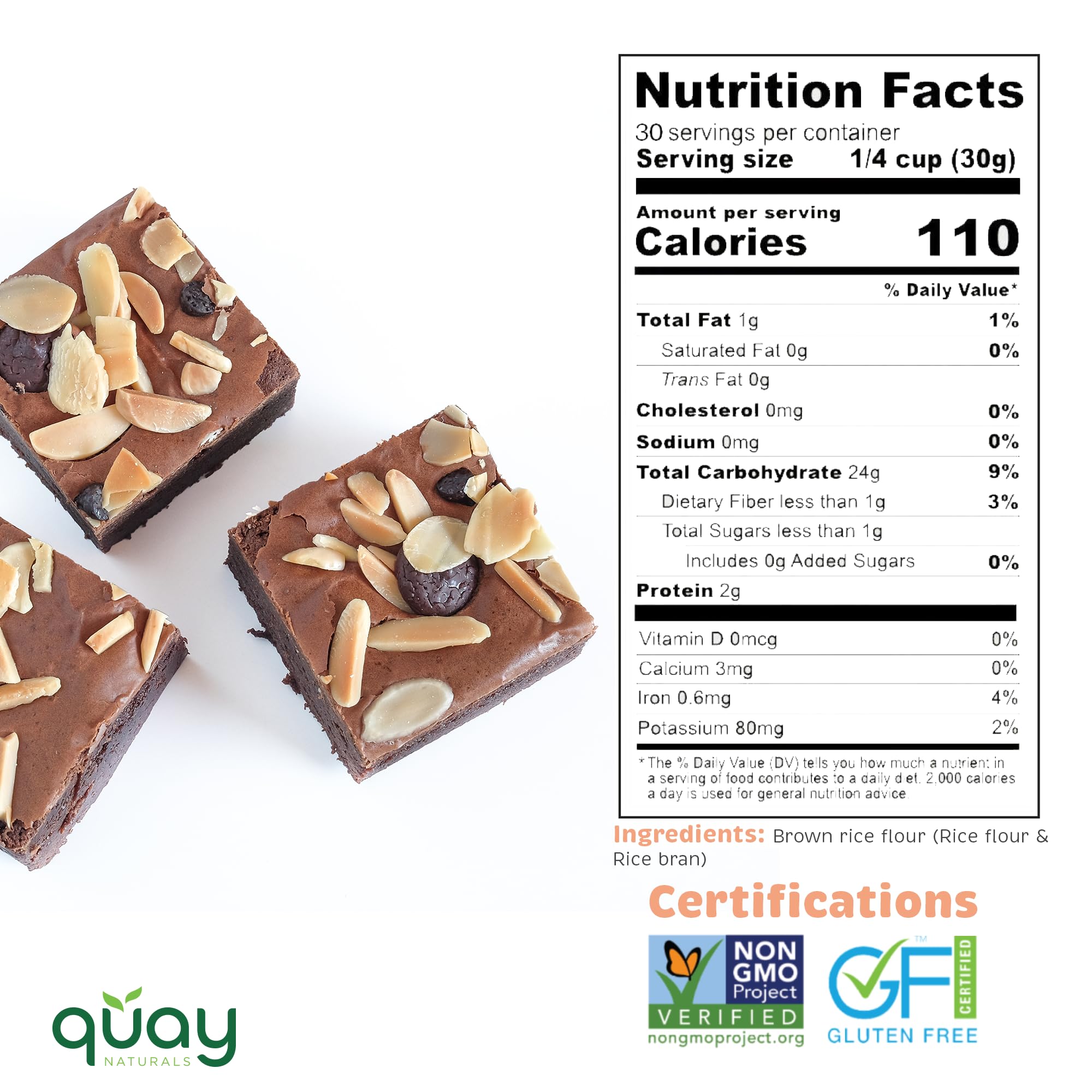 Quay Naturals scooping flour from bag demonstrating easy measuring and pouring