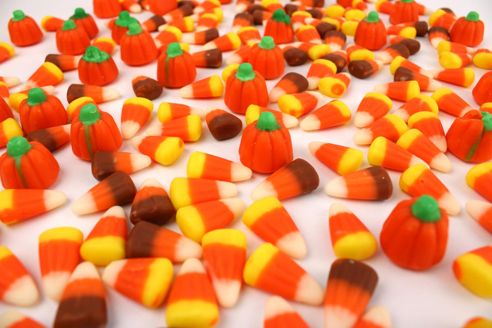 QUEEN CITY CANDY CAVE styled with fall decor showcasing seasonal entertaining use