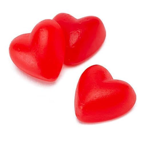 QUEEN CITY CANDY CAVE close-up texture of cherry JuJu heart showing soft chew appeal