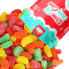 QUEEN CITY CANDY CAVE close-up of sugar-dusted jelly texture highlighting chewy center and sweet coating