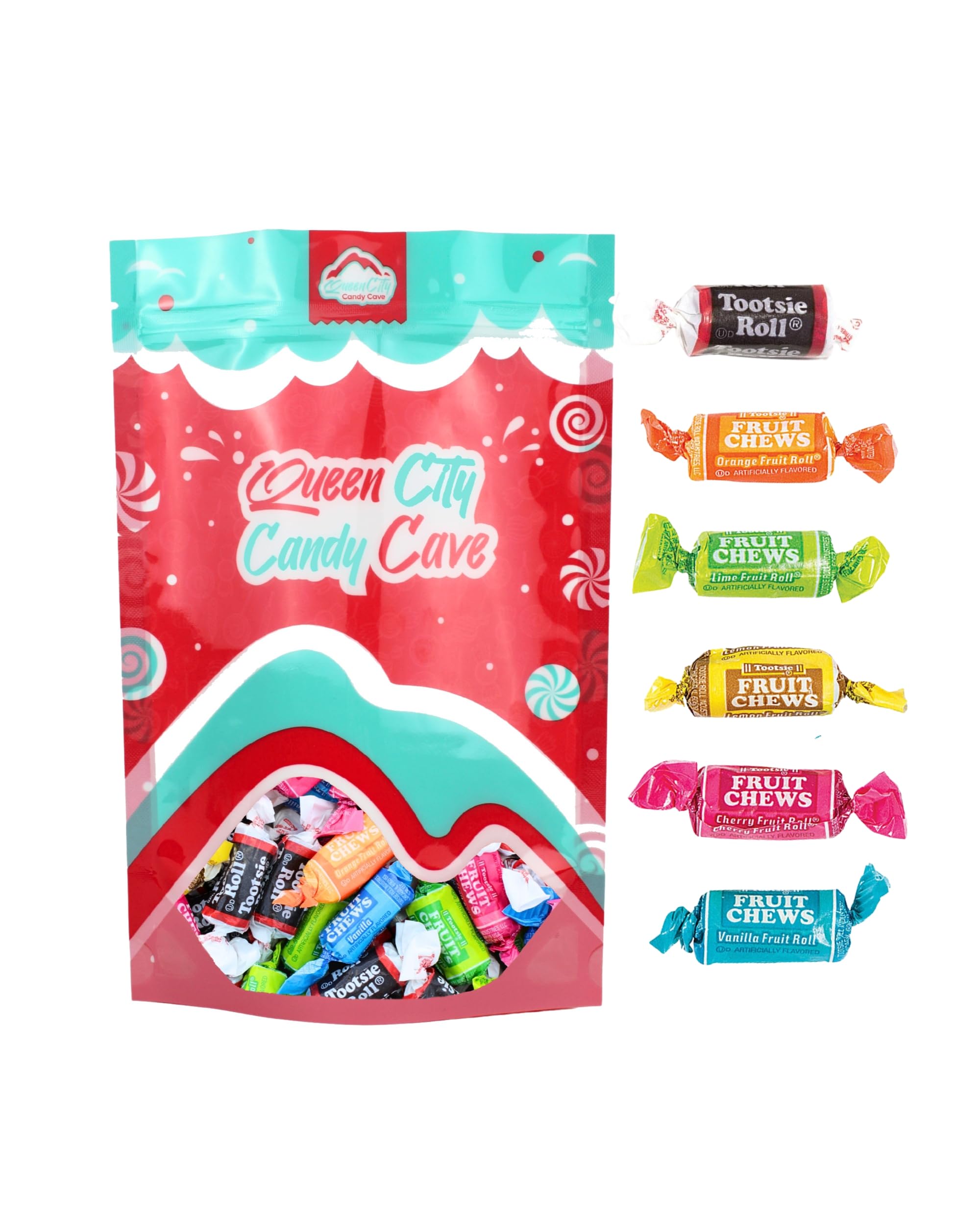 QUEEN CITY CANDY CAVE top-down flavor array showing color variety and choices