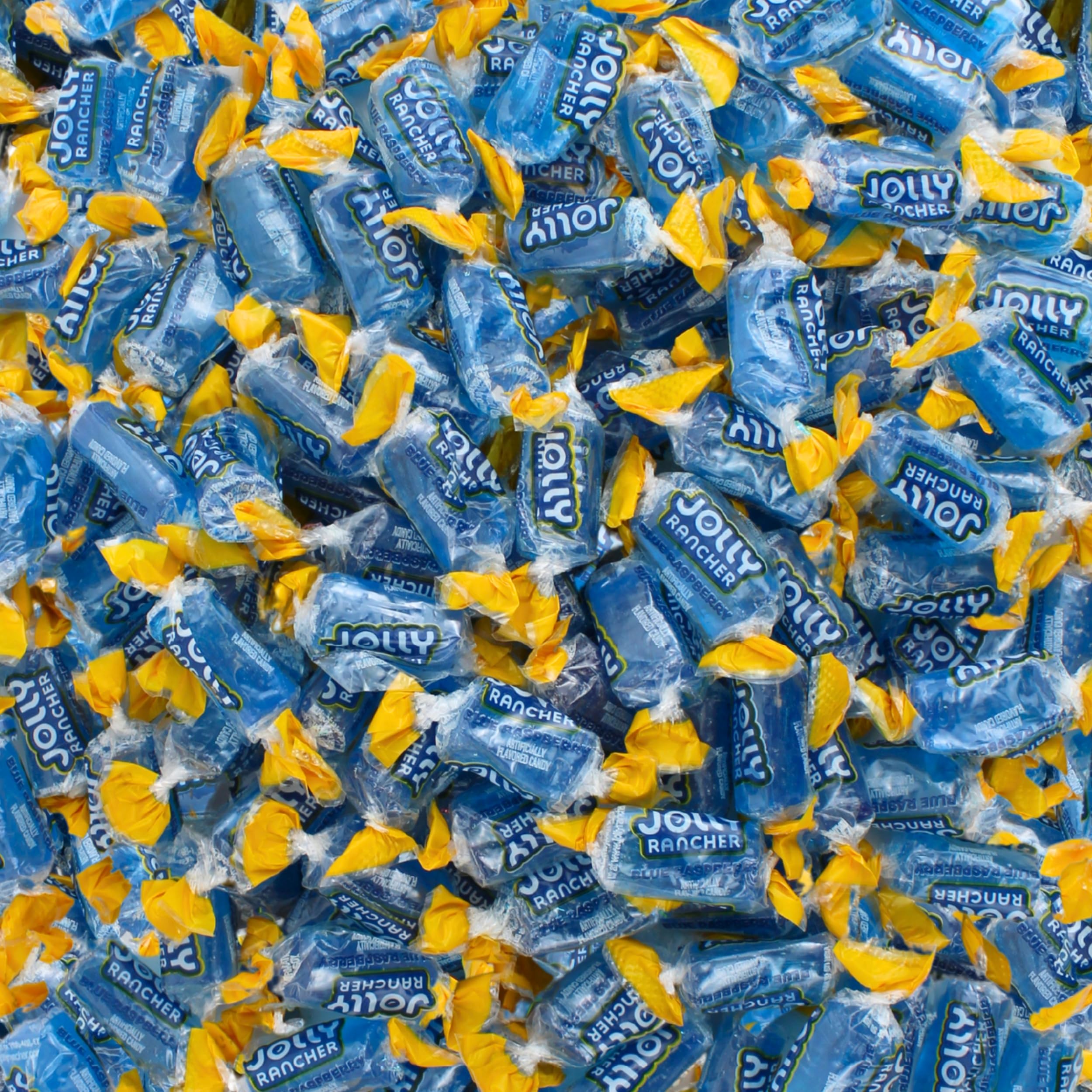 QUEEN CITY CANDY CAVE front packaging showing resealable bag and all-blue candy benefit freshness