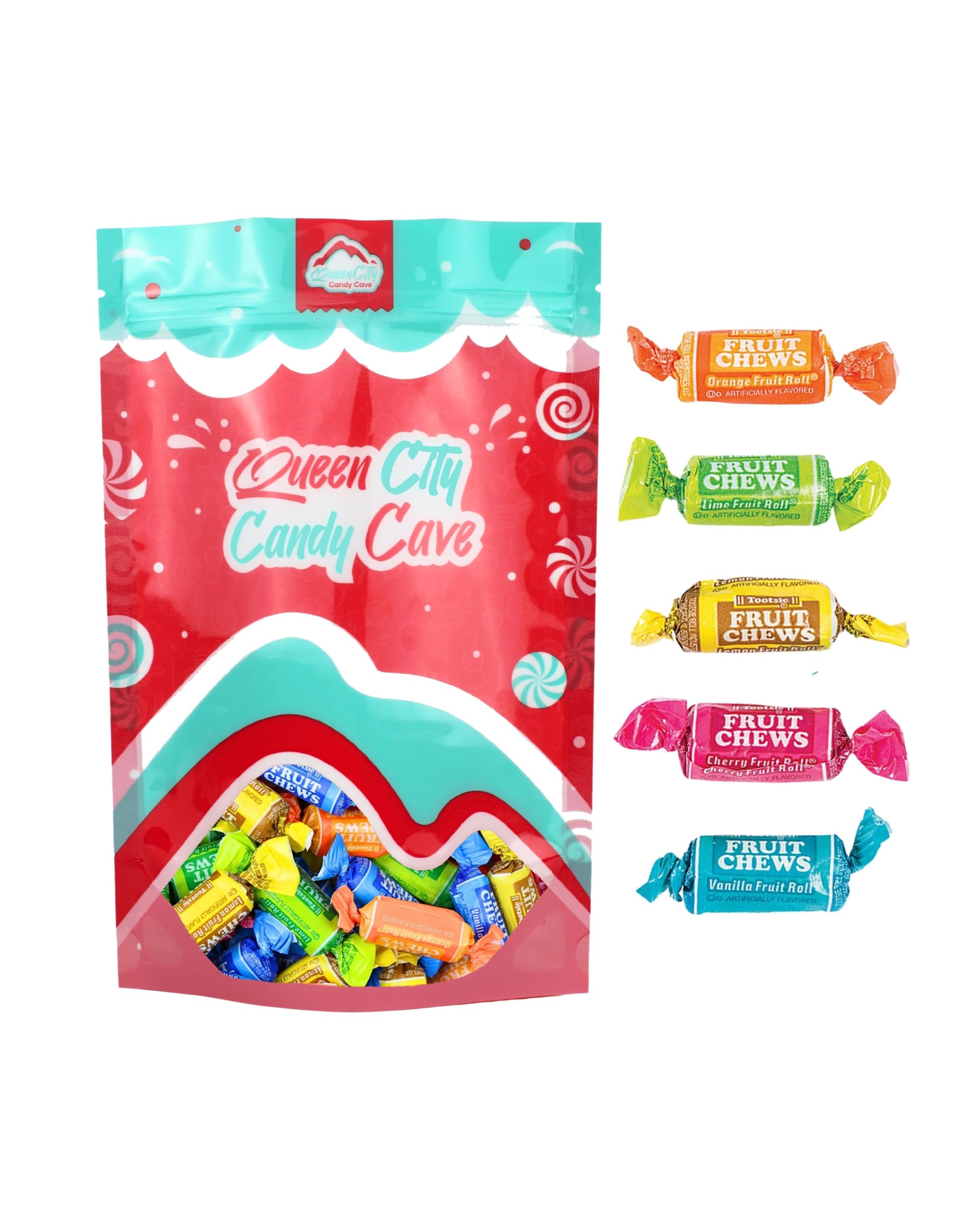 QUEEN CITY CANDY CAVE individually wrapped chews in a pile for easy serving
