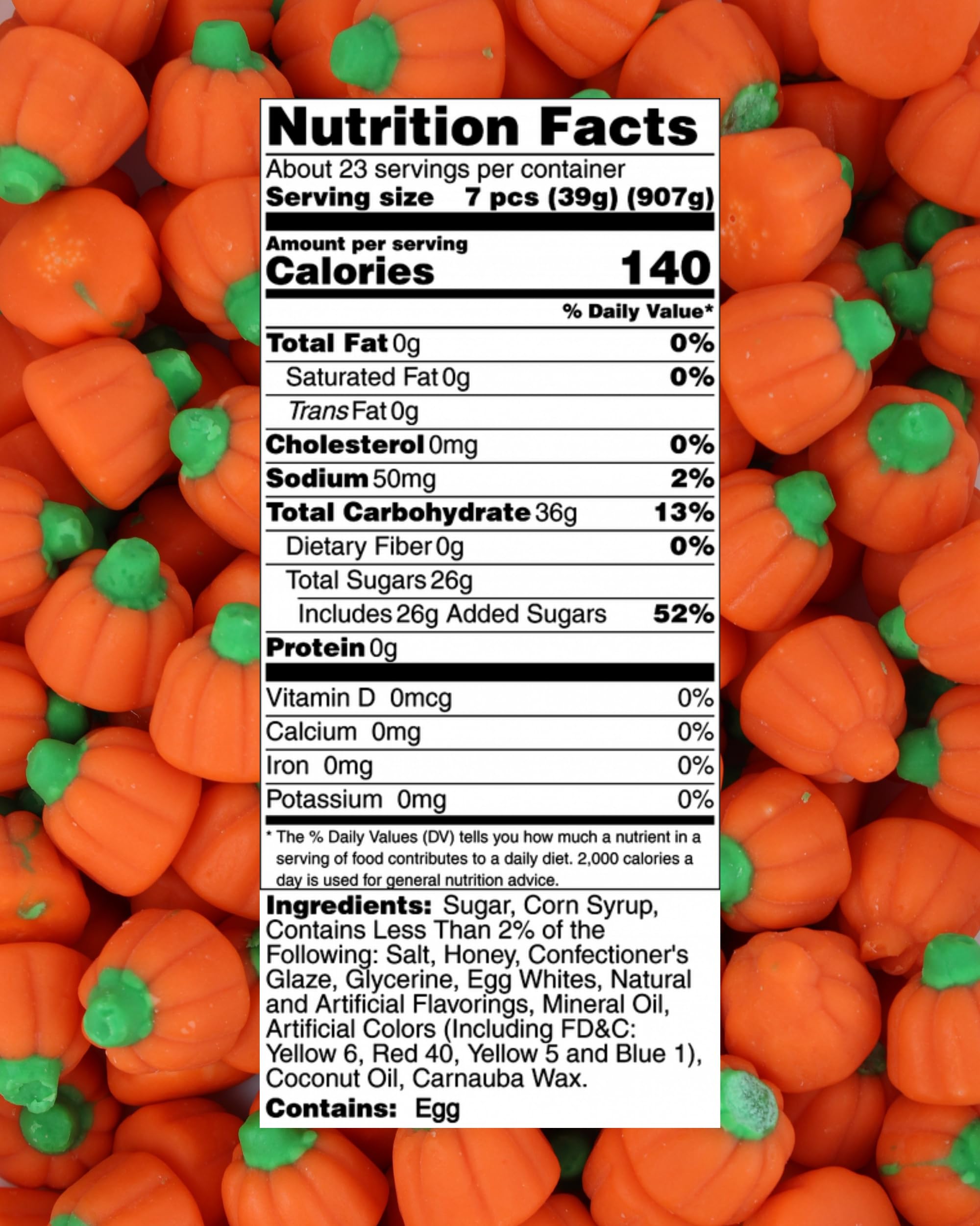 QUEEN CITY CANDY CAVE ingredient label showing made in USA and honey content